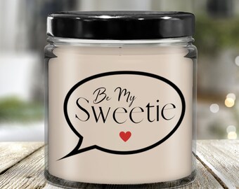 Be My Sweetie kaars cadeau, Vanille geur liefdeskaars, Romantische bijnaam zijn haar cadeau, Nieuwe relatie Valentijnsdag of Verjaardag.