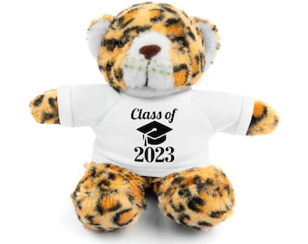 Abschluss-Geschenk Jaguar, Abschluss-Glückwunsch Jaguar, Klasse von 2023 Grad Stofftier High School Grad niedliches Geschenk, College-Absolvent