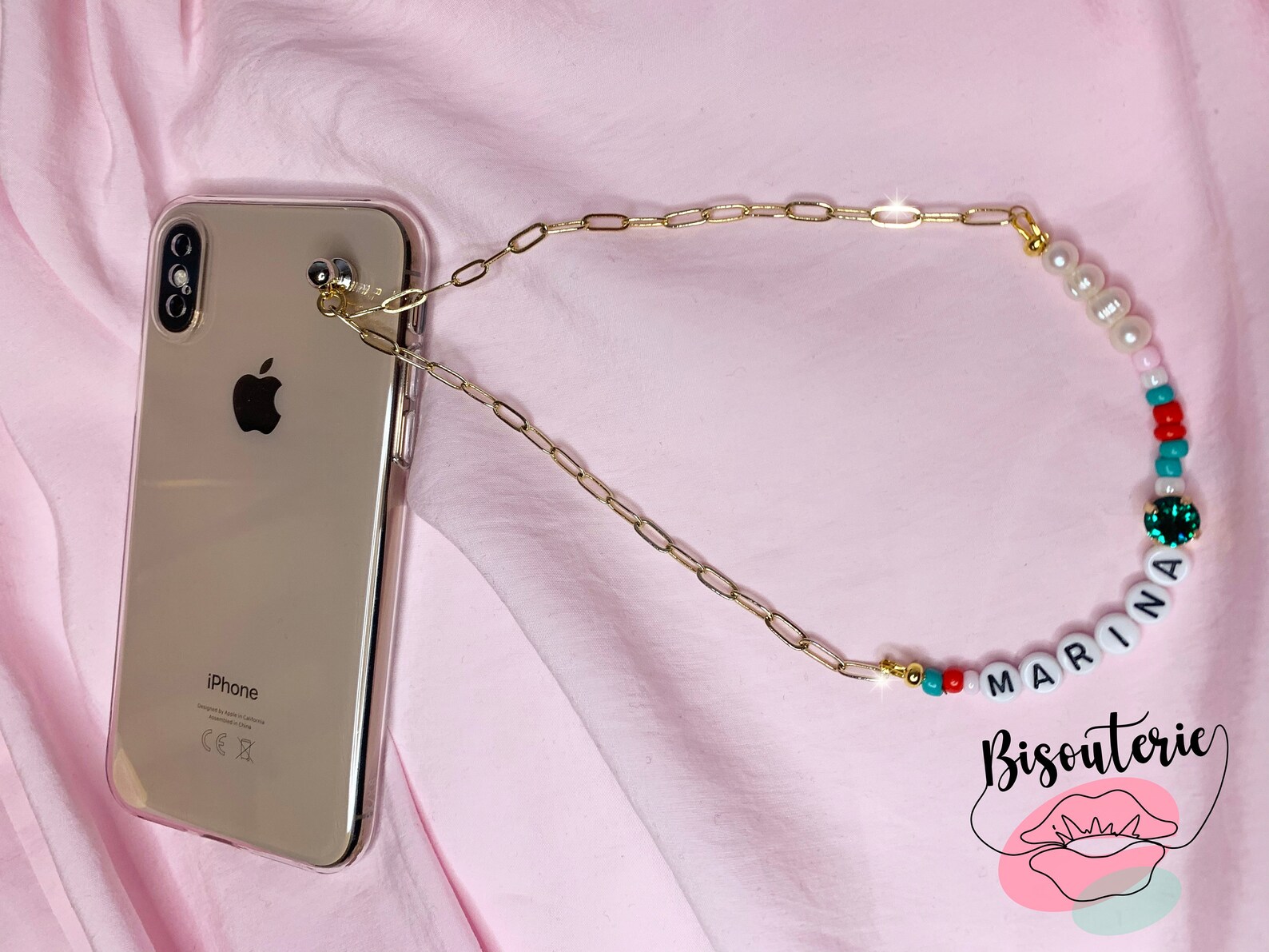 Coque Iphone XS Bijoux de telephone Collier/ Bracelet. 3 en | Etsy