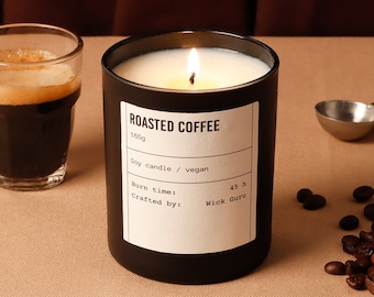 Coffee Scented Candle: Gift for Husband, Mother's Day Gift, Gift for Coworker
