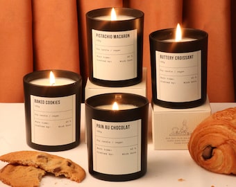 Gourmet Scented Candle Set: Handmade Dessert Soy Wax, Easter Foodie Gift