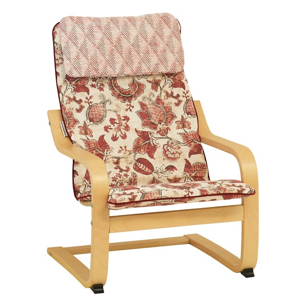 Housse de chaise d'enfant Poang, housse IKEA Poang pour chaise d'enfant sur mesure - Impression Traviata, mousses incluses