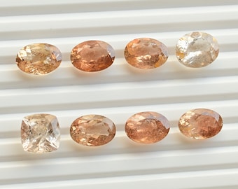 Imperial Topaz Mix Cut Stone Faceted Natural Gemstone | Topaz for Jewelry Making | Gemstone Supplies | DIY Jewelry