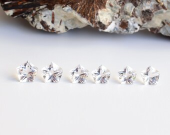 Natural Crystal Quartz Pentagon Star Cut Stone | Ready to Ship | High Quality Gemstone Finishing for Jewellery Making