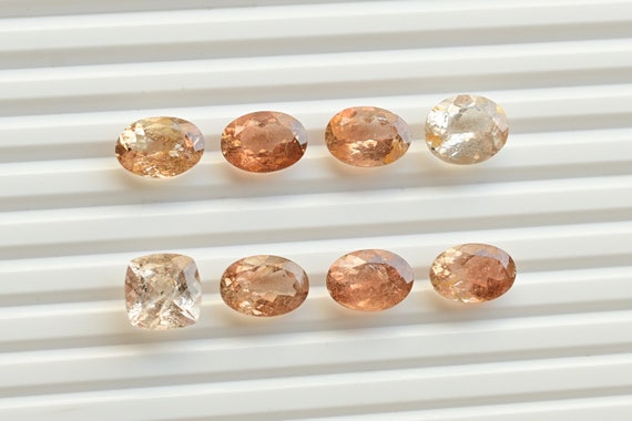 Imperial Topaz Mix Cut Stone Faceted Natural Gemstone | Topaz for Jewelry Making | Gemstone Supplies | DIY Jewelry