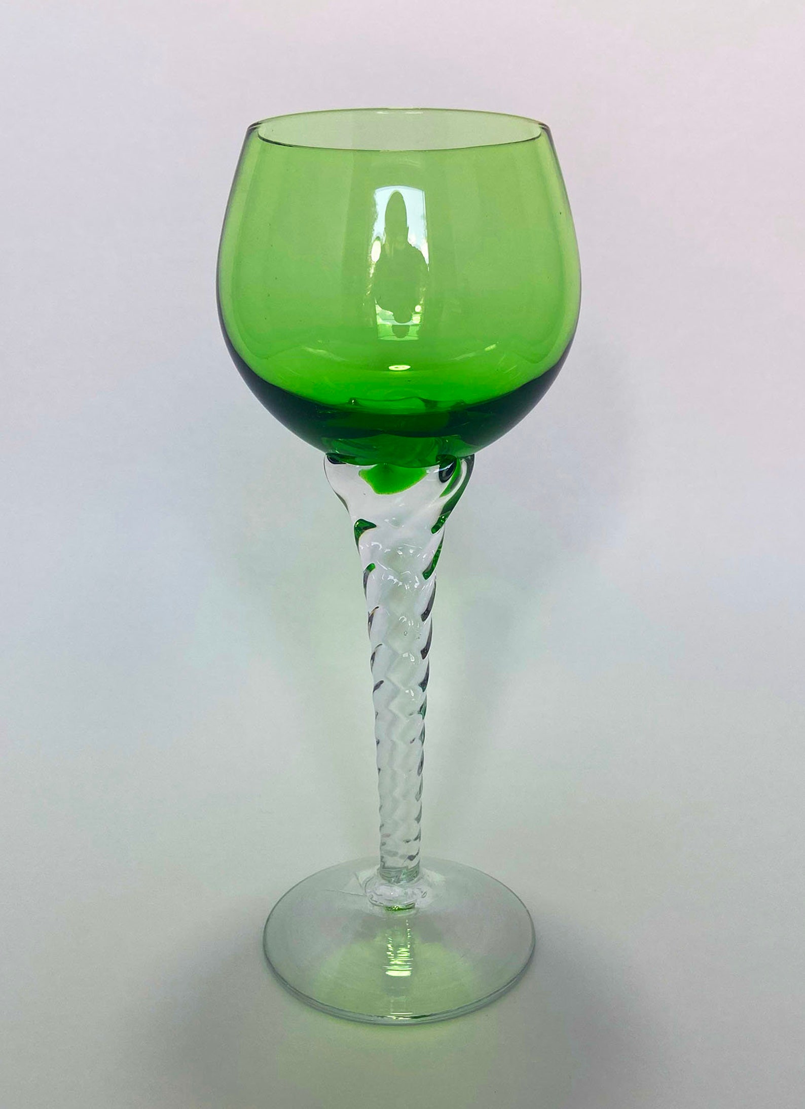 Vintage MultiColored Twisted Stem Wine Glasses Set of 6 Etsy