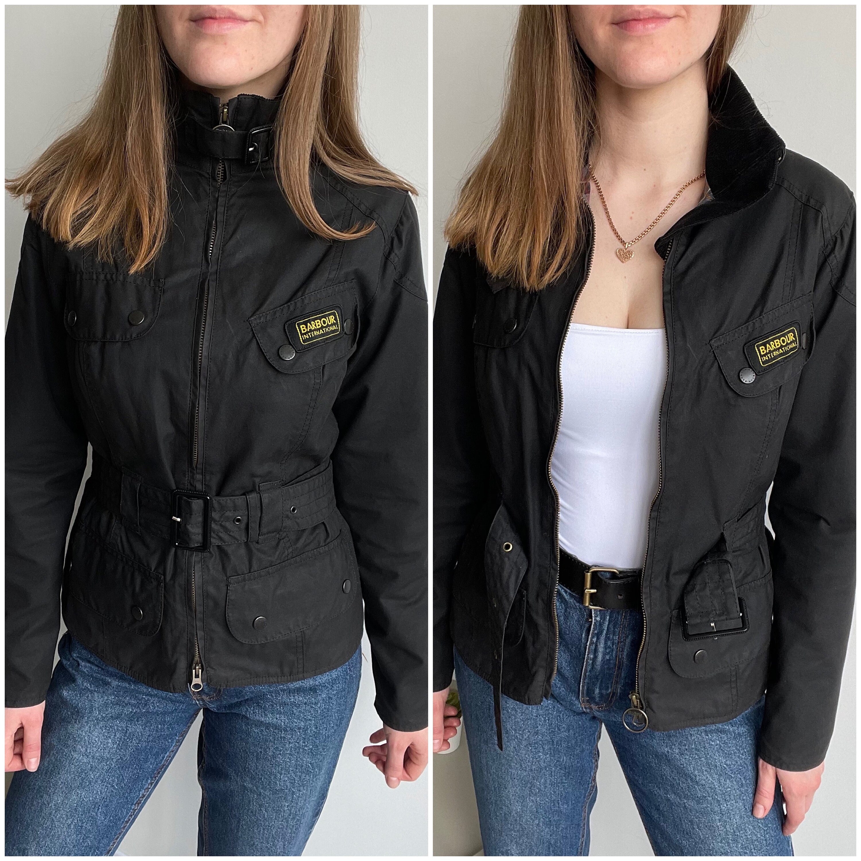 barbour international short motorcycle jacket