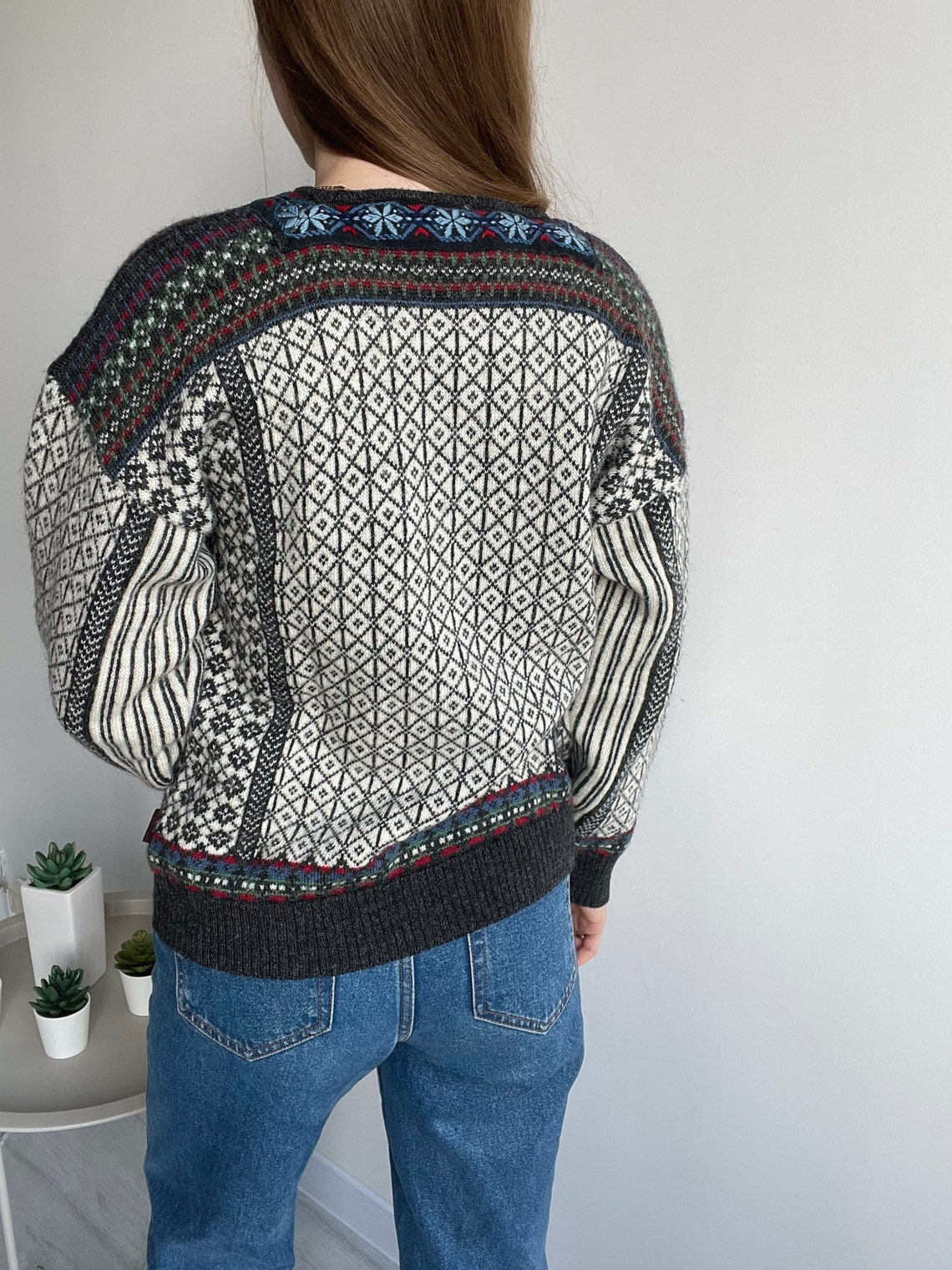 Vintage Skjaeveland Telemark Style Norwegian Nordic Sweater Etsy