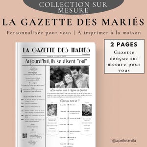 The Wedding Gazette (2 pages)