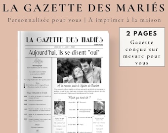 The Wedding Gazette (2 pages)