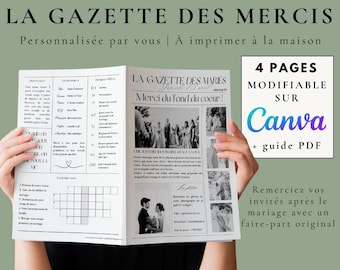 La gazette des remerciements - Gazette des mariés