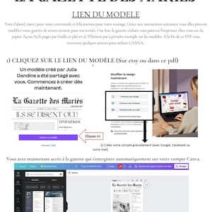 Wedding Journal – Printable Wedding Gazette – Customizable Canva Template – Guest Activities & Keepsakes - Version 4 image 7