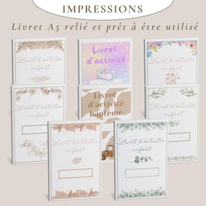 Livret d'activité enfant pour mariage