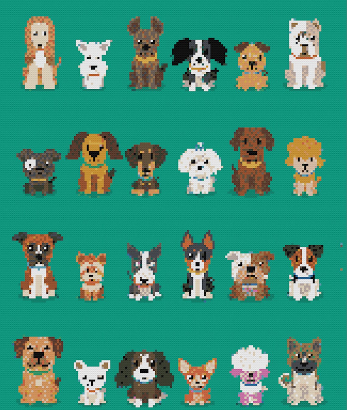 60 Mini Dogs Cross Stitch Patterns Printable PDF Patterns 2 Etsy Canada