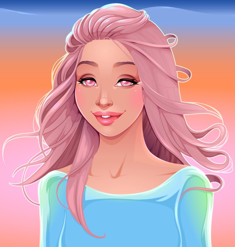 Cross Stitch Pattern Woman 5, Printable PDF Pattern, Modern Women Wall