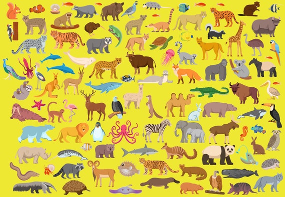 106 Mini Animals Cross Stitch Patterns Printable PDF | Etsy