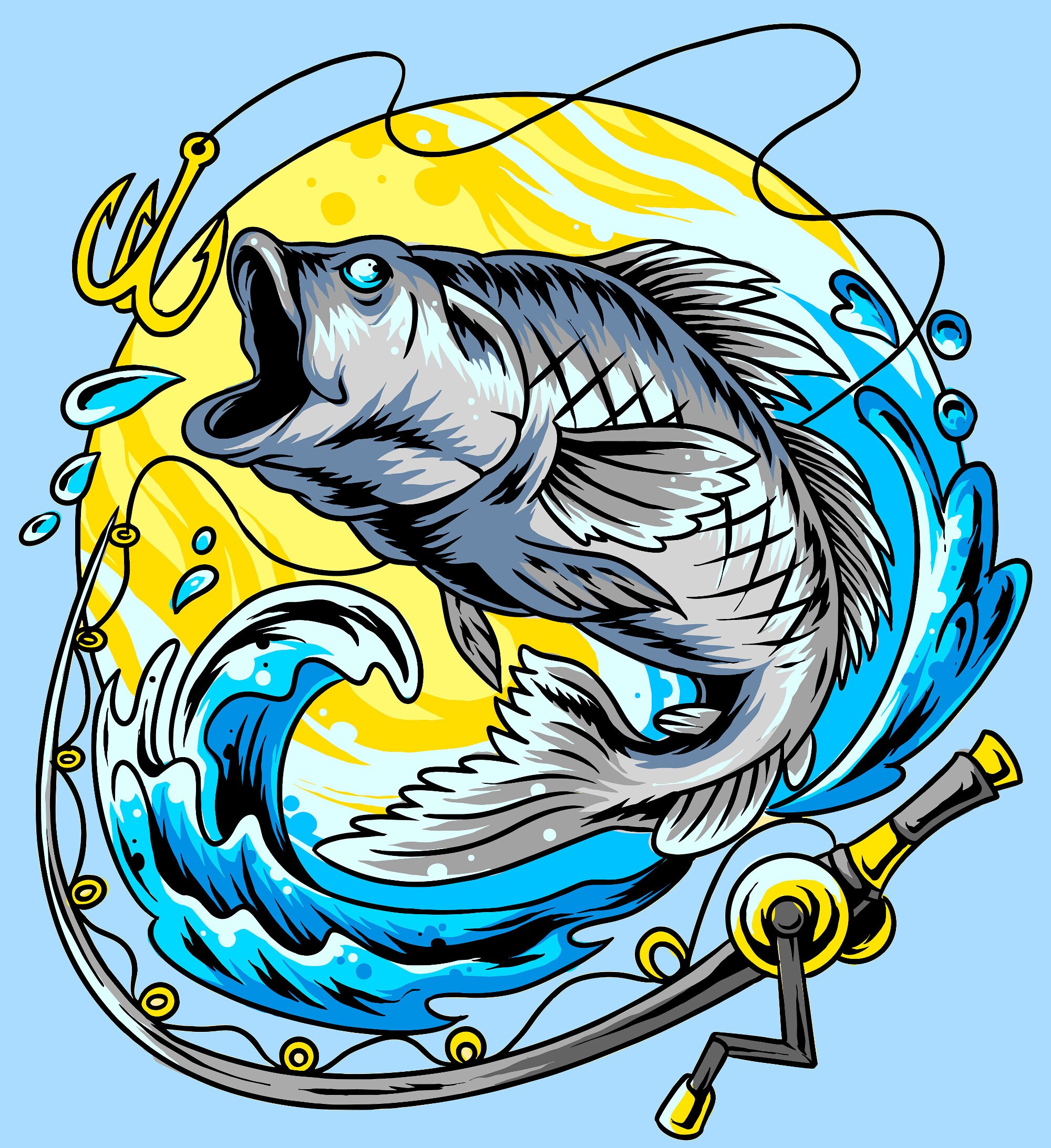 Fishing Cross Stitch Pattern: Printable Sport PDF Pattern - Etsy