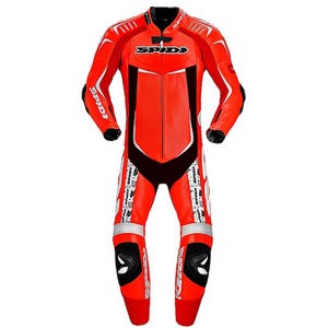 Spidi MotoGP Leather Motorcycle Racing Suit: Cowhide, CE Approved