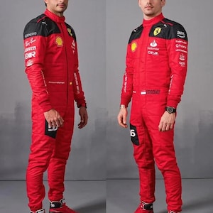 Go Karting Suit Ferrari Suit F1 racing suit z cyfrowym nadrukiem sublimacyjnym wszystkie rozmiary dostępne mężczyźni kobiety dzieci z darmowymi prezentami