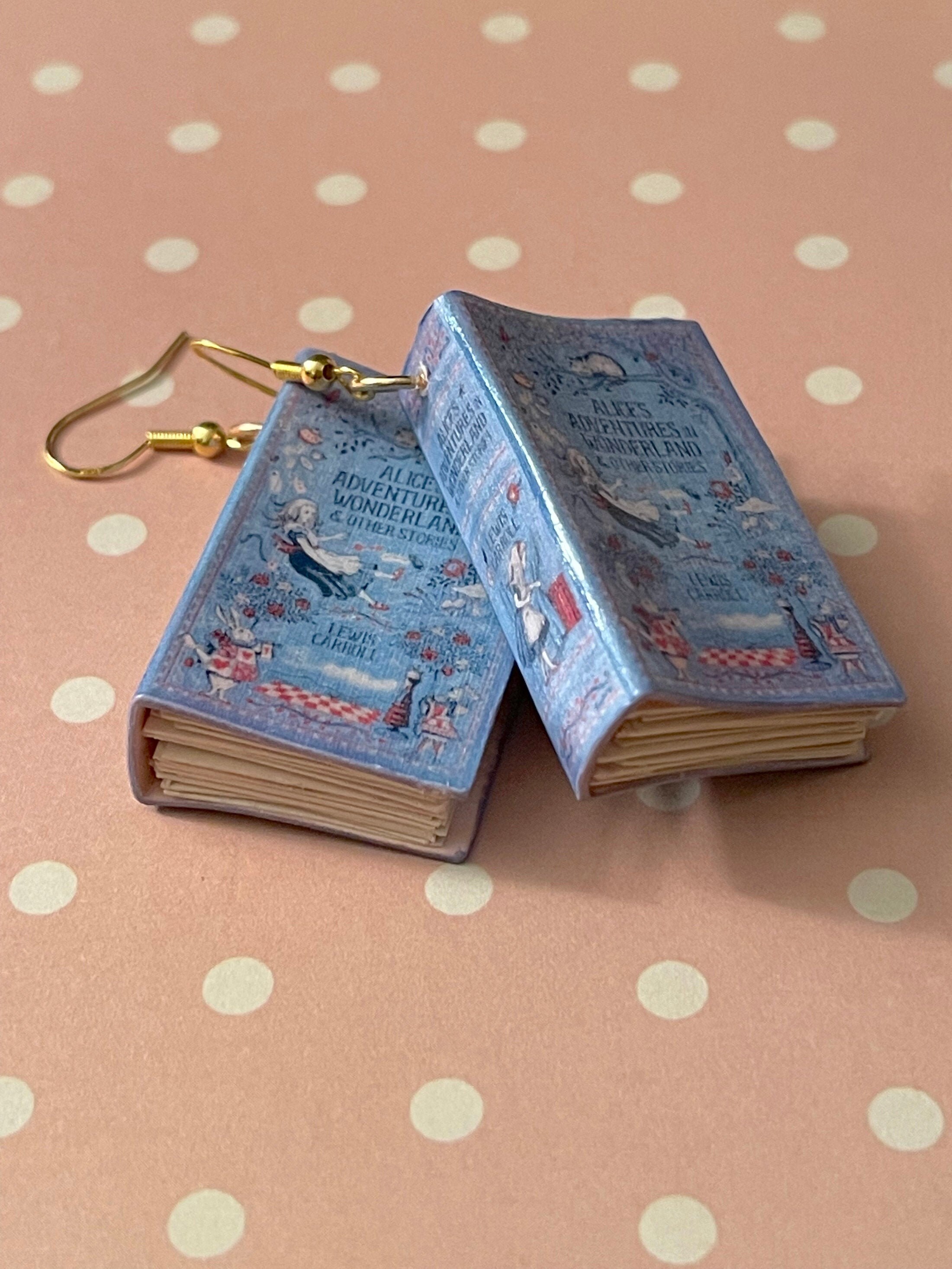 Book Earrings Custom Made Book Lover Earrings Writer Gift Etsy UK