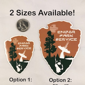 Star Wars Endor Park Service Vinyl Decal | 2 sizes available