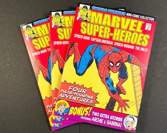 Marvel Super-Heroes Bubble Funnies Mini-Comic Collection | Collection of all 6 mini-comics originally included with Bubble Funnies Candies