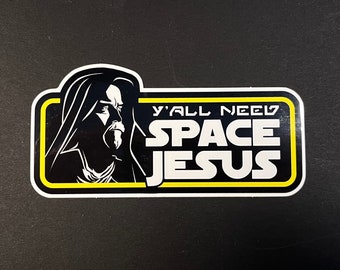 Star Wars Kenobi "Space Jesus" Sticker  - 4" Vinyl Sticker