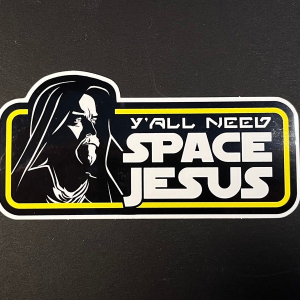 Star Wars Kenobi "Space Jesus" Sticker  - 4" Vinyl Sticker