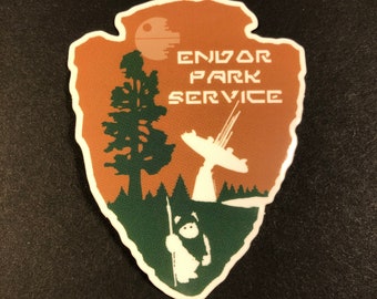 Star Wars Endor Park Service - 3" Vinyl Sticker