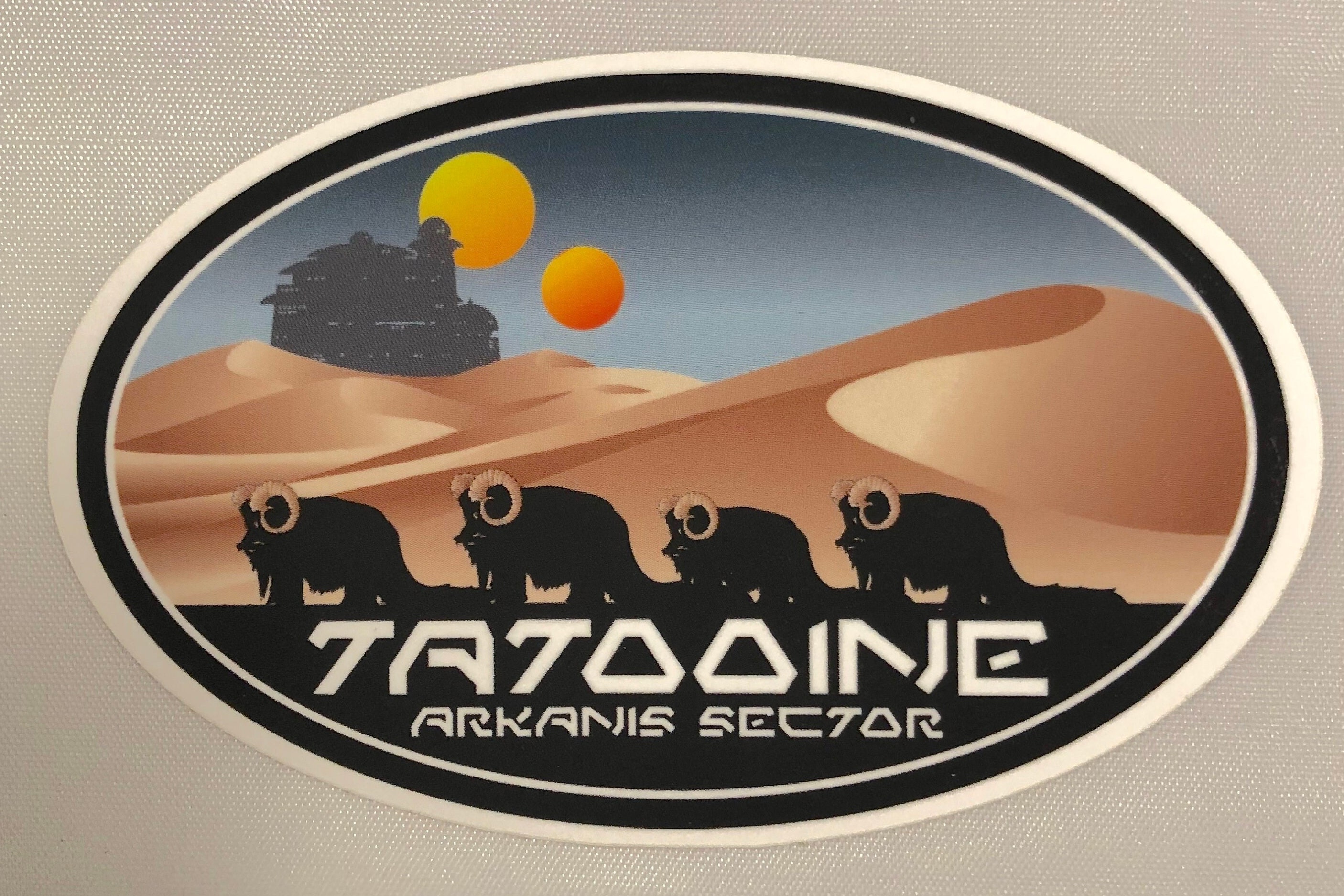 Star Wars Tatooine Travel Sticker  - 3.5" Vinyl Sticker