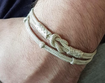 Silver Anniversary Gift, Everyday Mens Jewelry, Mens Chain Bracelet, Elegant Bracelet Men Gift, Mens Bracelet, Silver Men Bracelet, Son Gift