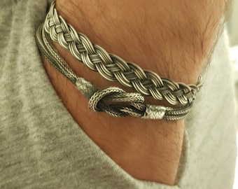 Mens Silver Bracelet, Men Bracelet, Mens Chain Bracelet, Elegant Bracelet For Men, Mens Jewelry, Men Bracelet Gift, Mens Bracelet  Set