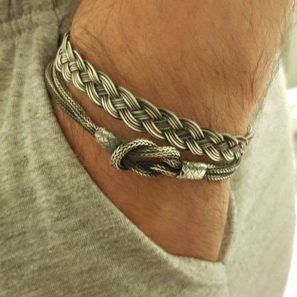 Mens Silver Bracelet, Men Bracelet, Mens Chain Bracelet, Elegant Bracelet For Men, Mens Jewelry, Men Bracelet Gift, Mens Bracelet  Set