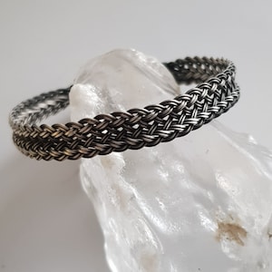Handmade 999K Silver Braided Bracelet: Traditional Kazaziye Art