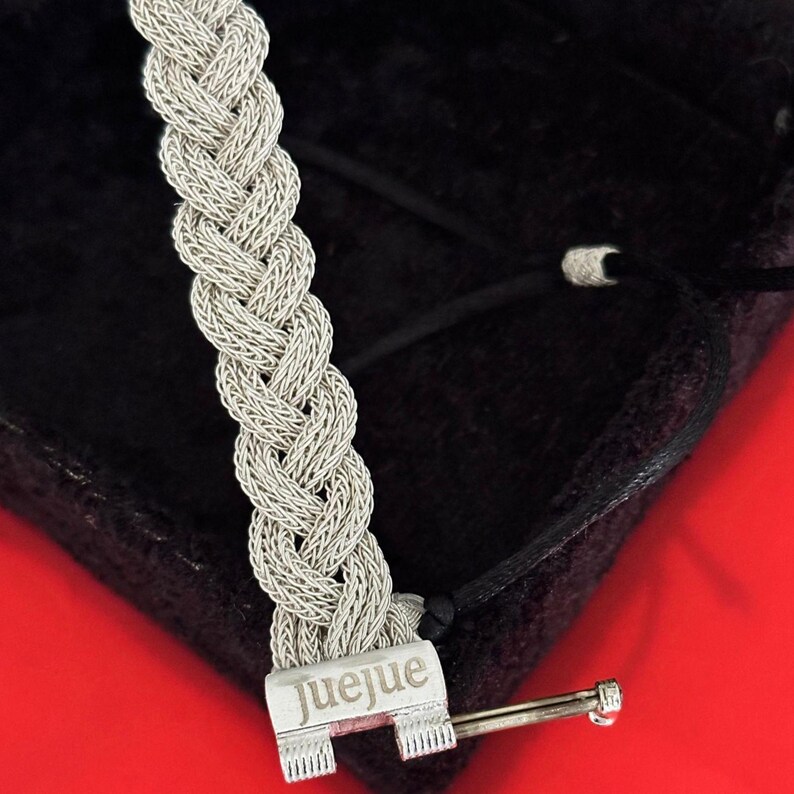 Handmade 999 Solid Silver Rope Bracelet Kazaziye Art Jewelry-can be Personalization