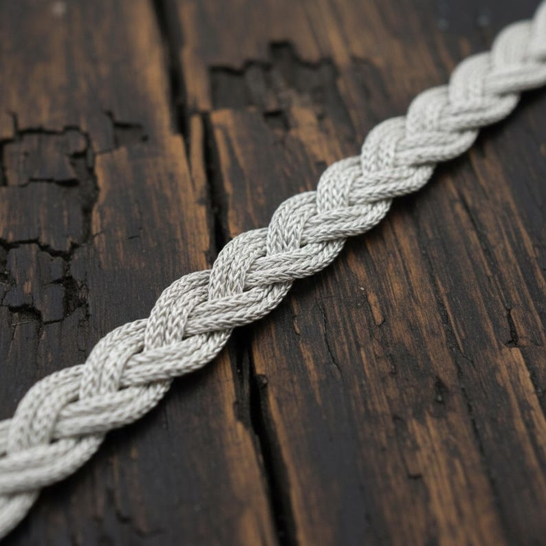Handmade 999 Solid Silver Rope Bracelet Kazaziye Art Jewelry