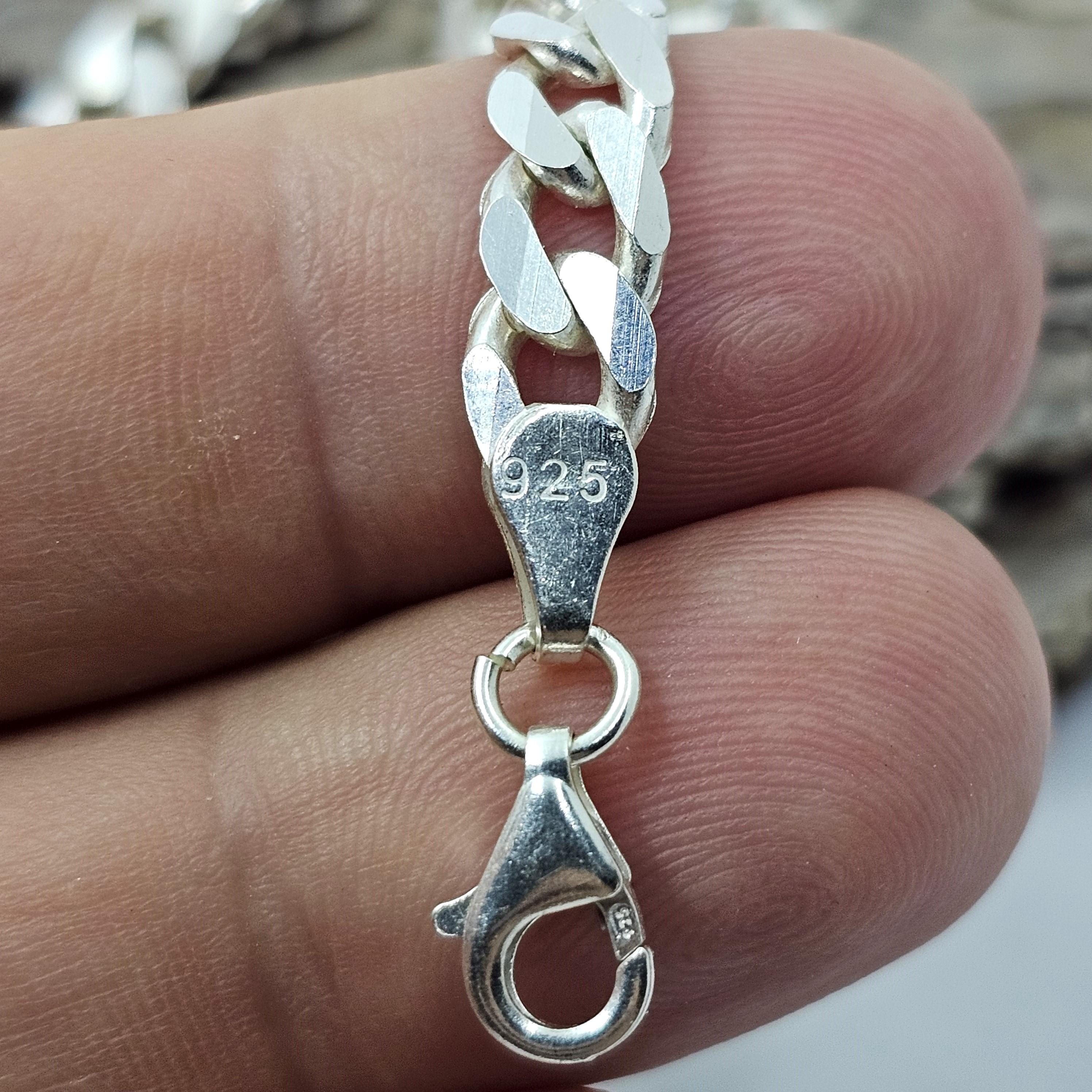 925K Silver Heavy Link Chain Necklace for Men - 23.62