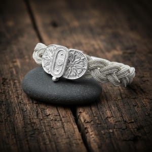 Handmade 999 Solid Silver Rope Bracelet Kazaziye Art Jewelry