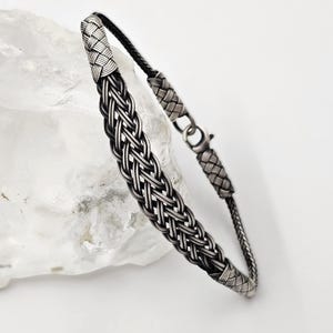 Mens Silver Bracelet, Artisan Waterproof Jewelry, Handknitted 999K Men’s Chain, Husband Gift