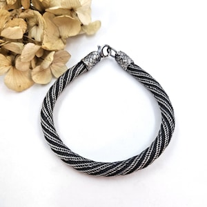 Mens Silver Bracelet, Handmade Mens Jewelry, Personalized Mens Bracelet, Valentine&#39;s Gift