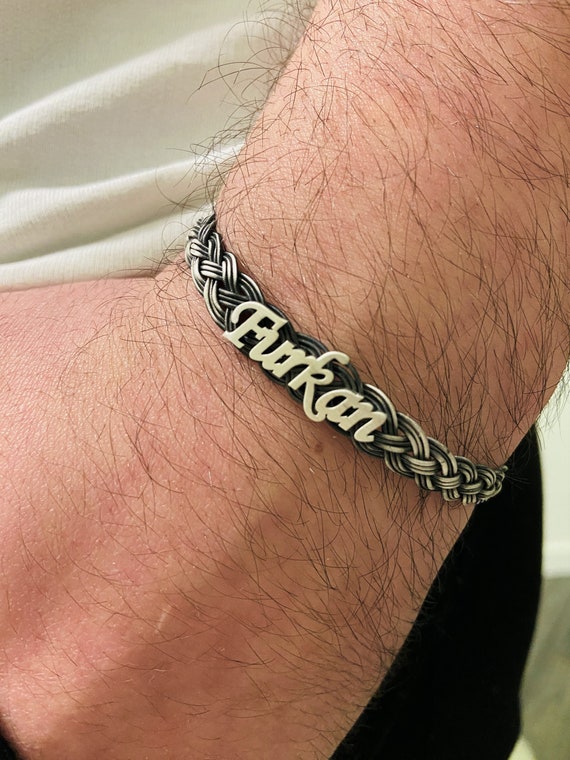 Men's Personalized Name Bracelet
