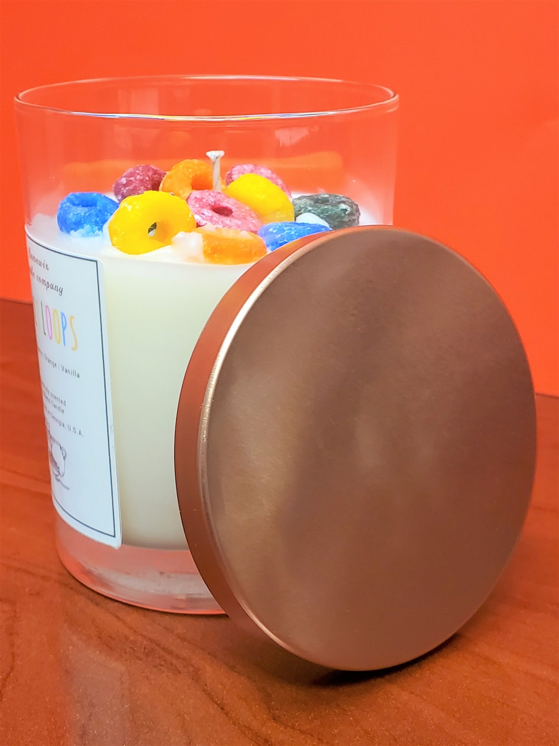 Fruit Loops Candle Fruity Candle Rainbow colored Candle Etsy