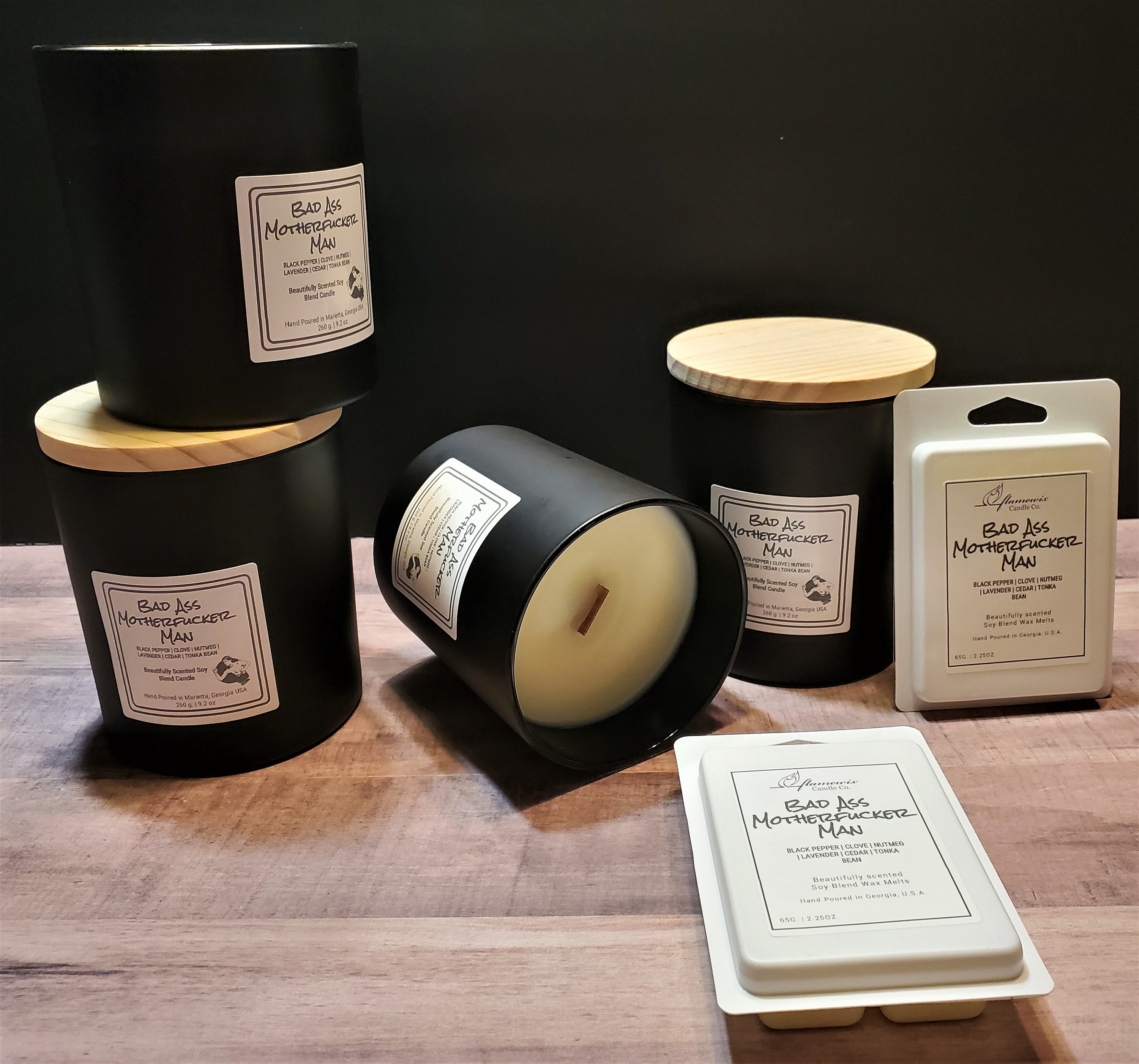 Bad Ass Candle Rude Candle Man Cave Candle Manly Scent Etsy