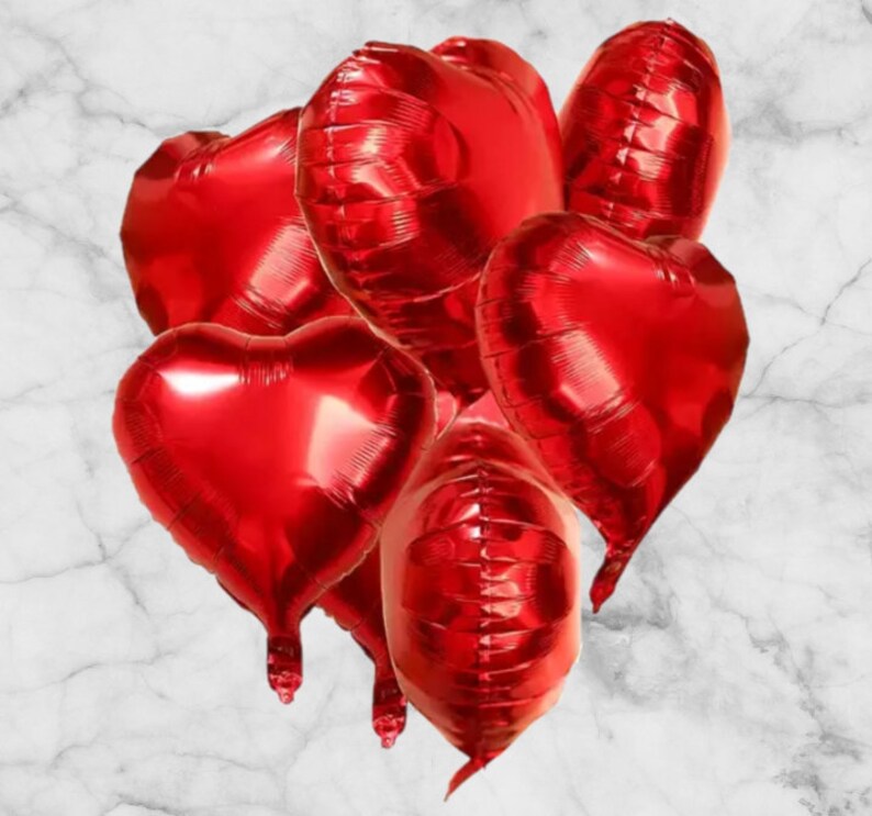 5x giant balloon heart balloon 46 cm large balloon Valentine's Day helium balloon wedding engagement heart balloon helium balloon heart love red gold image 3