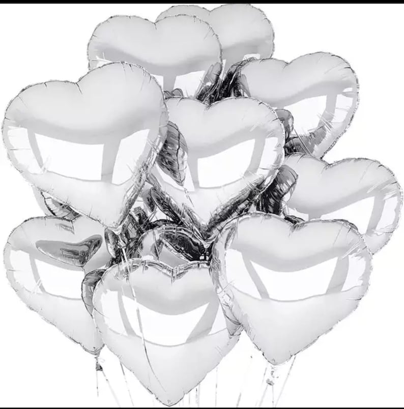 5x giant balloon heart balloon 46 cm large balloon Valentine's Day helium balloon wedding engagement heart balloon helium balloon heart love red gold image 4