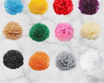 Pompons aus Seidenpapier Blume Partydekoration Tischdeko Pompoms Papierblume