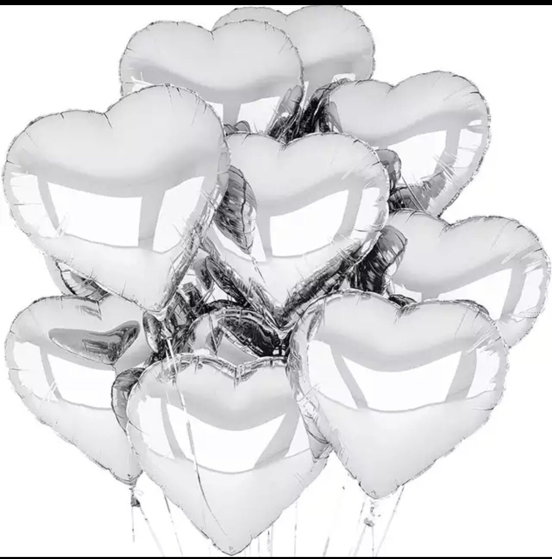 Herzförmiger Folien-Luftballon - 45 Cm, Lindgrün, Für Helium Oder Luft