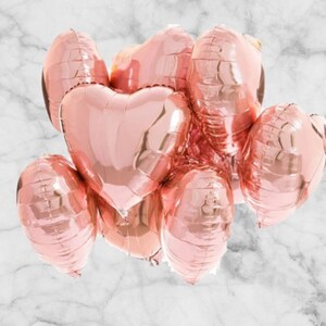 5x giant balloon heart balloon 46 cm large balloon Valentine's Day helium balloon wedding engagement heart balloon helium balloon heart love red gold image 2