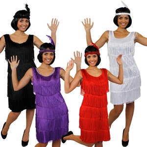 Anni 20 Charleston - Fringe Flapper - Deluxe Costume per donne