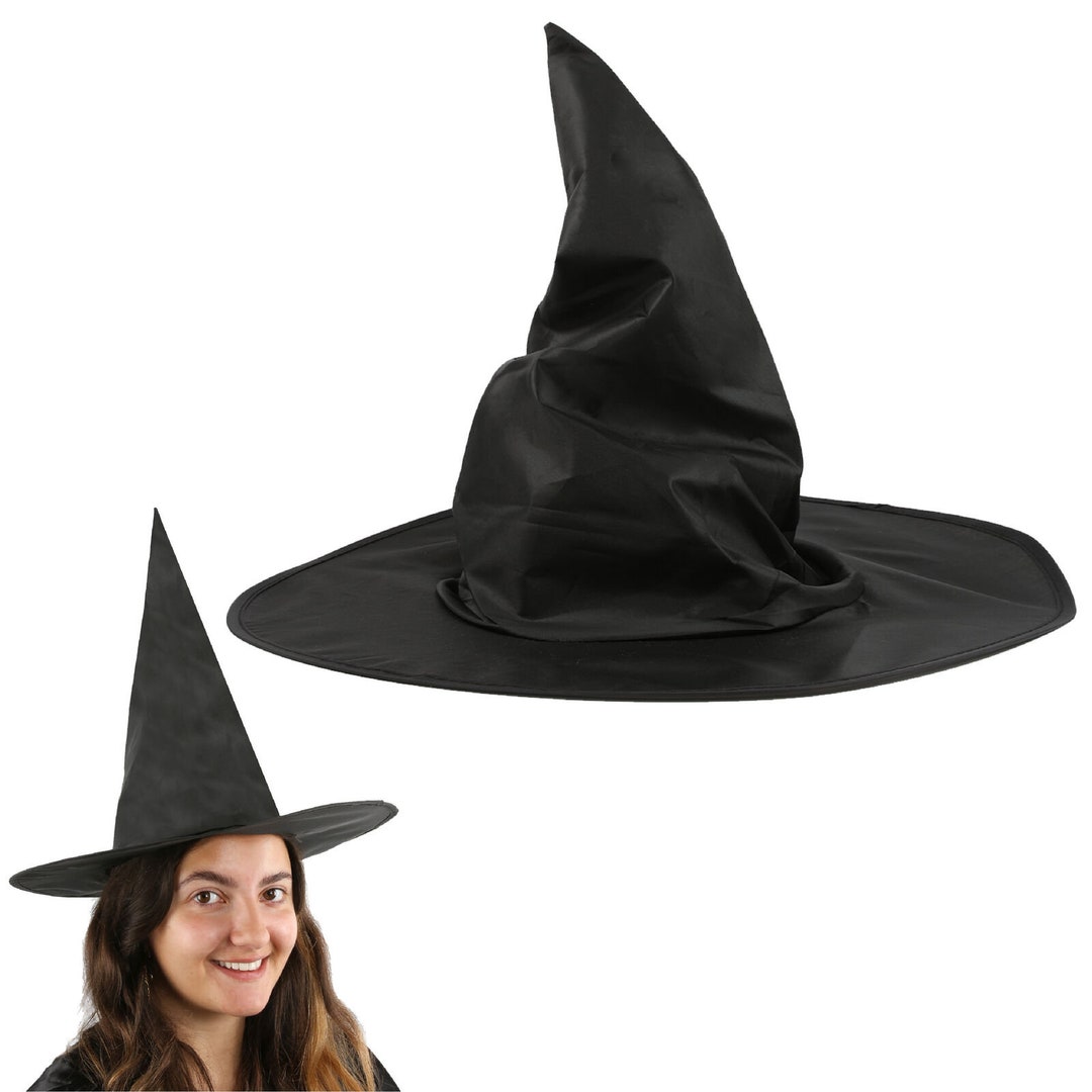 thumbnail image 2 of WILLBOND Halloween Witch Hat And Lace Gloves Set - 4 Piece Costume Accessories For Witch Dress Up 2 of 9